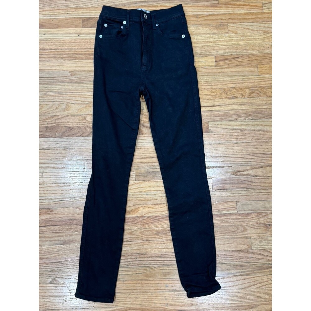 NEW AGOLDE Sophie Ankle Skinny Jeans, Black In Treble Size 24